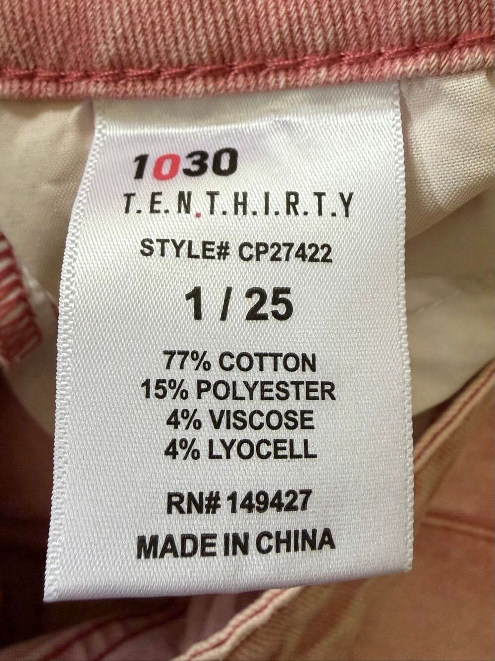 1030 Tenthirty Pink Baggy Wide Leg Jeans XS Butterfly Applique NWT - Picture 7 of 11